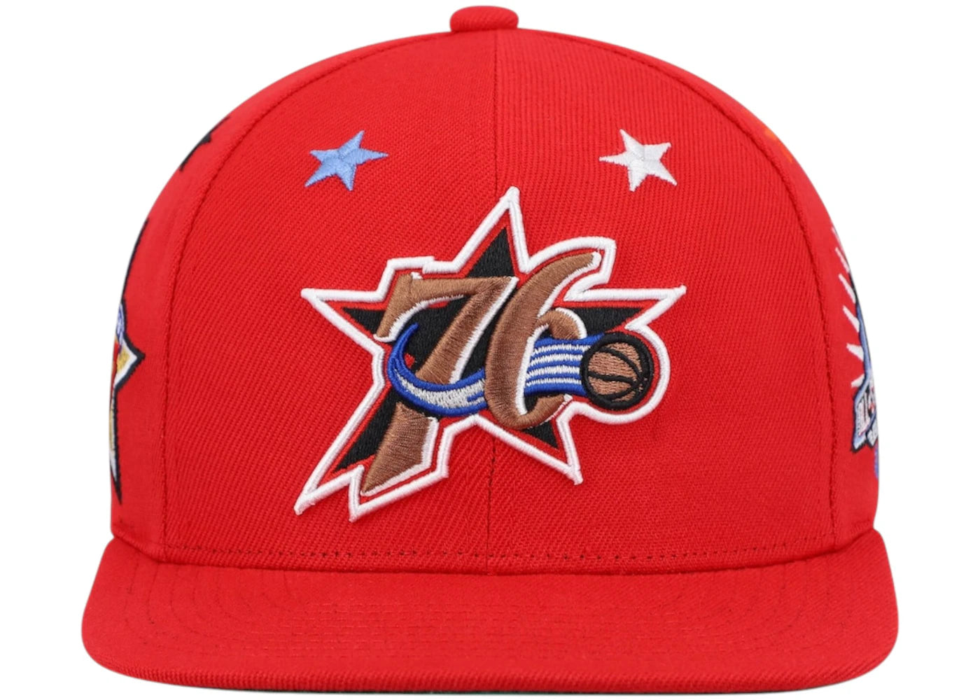 NBA Philadelphia 76Ers Hardwood Classics 1997 All-Star Weekend Top Star Snapback Hat Red