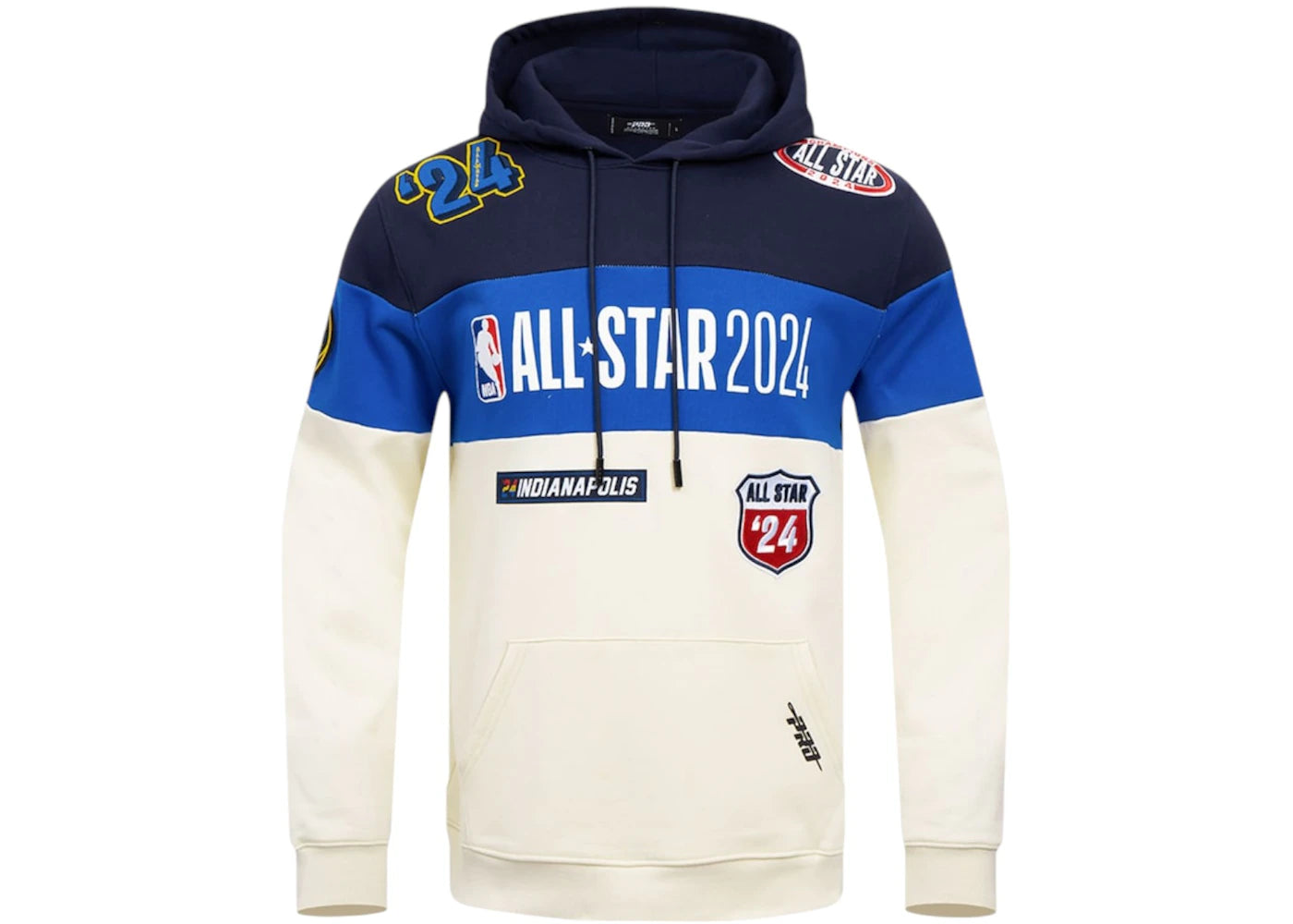 NBA Pro Standard 2024 All-Star Game Chenille Fleece Pullover Hoodie Cream