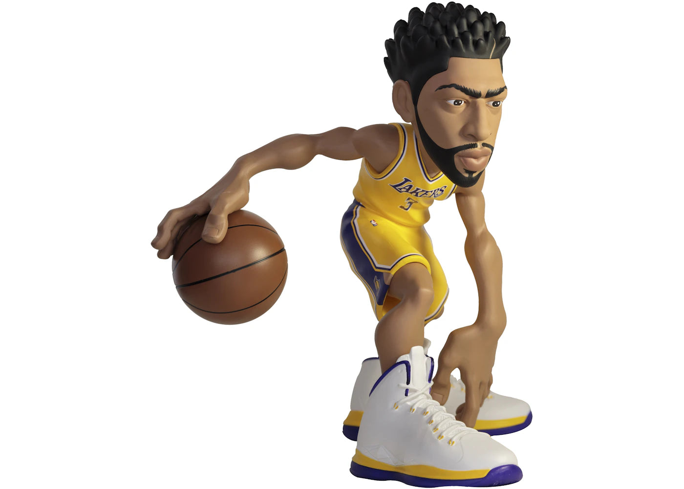 NBA Small Stars Anthony Davis Action Figure Lakers 2019-20 Jersey Gold
