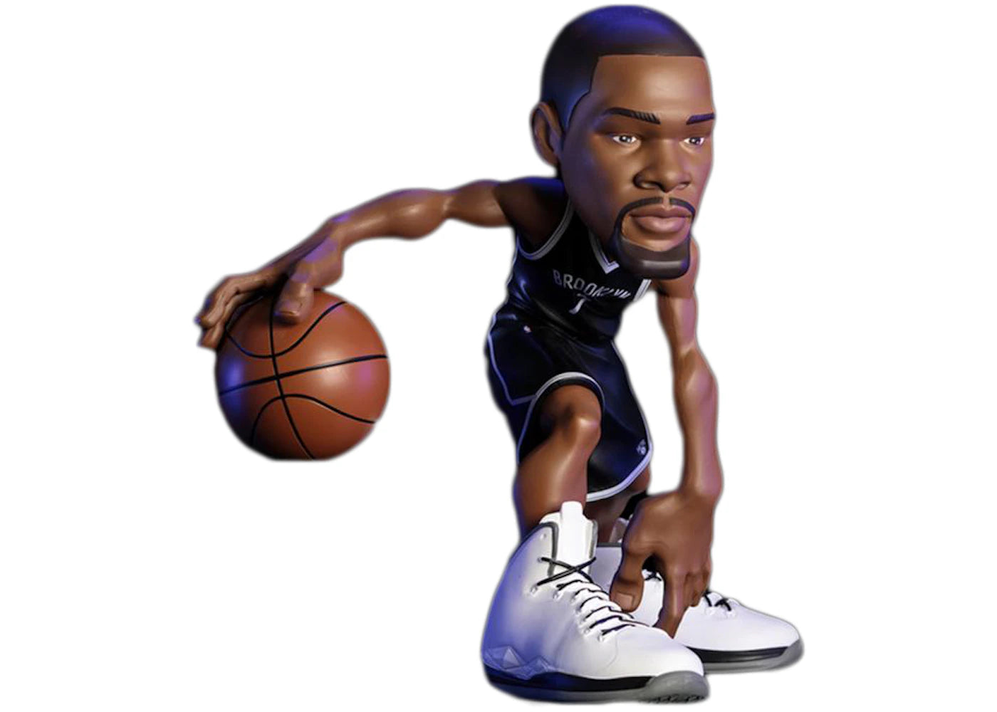 NBA Small Stars Kevin Durant Action Figure 2020-21 Nets Icon Edition Jersey Black