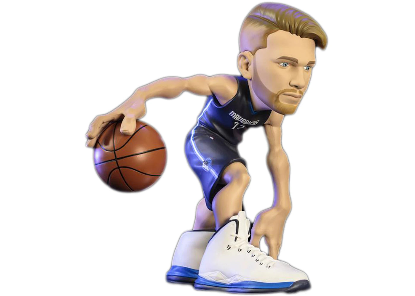 NBA Small Stars Luka Doncic Action Figure Mavericks Statement Edition Navy