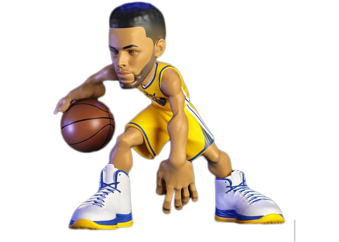 NBA Small Stars Stephen Curry Action Figure 2020-21 Warriors Statement Edition Gold