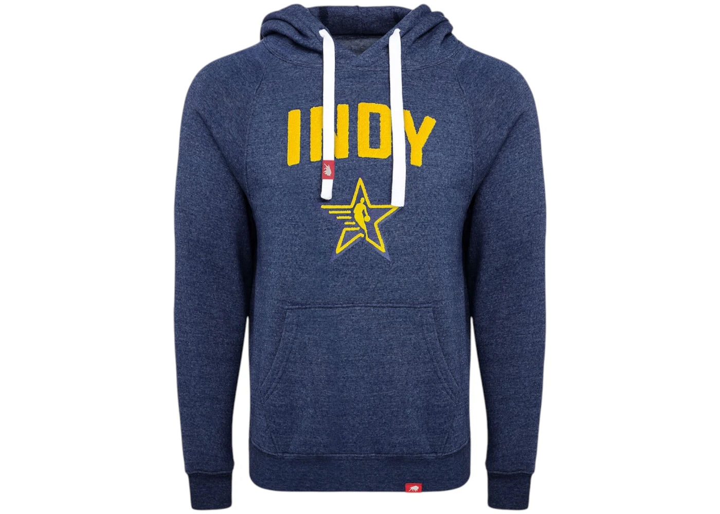 NBA Sportiqe 2024 All-Star Game Chenille Olsen Tri-Blend Pullover Hoodie Navy