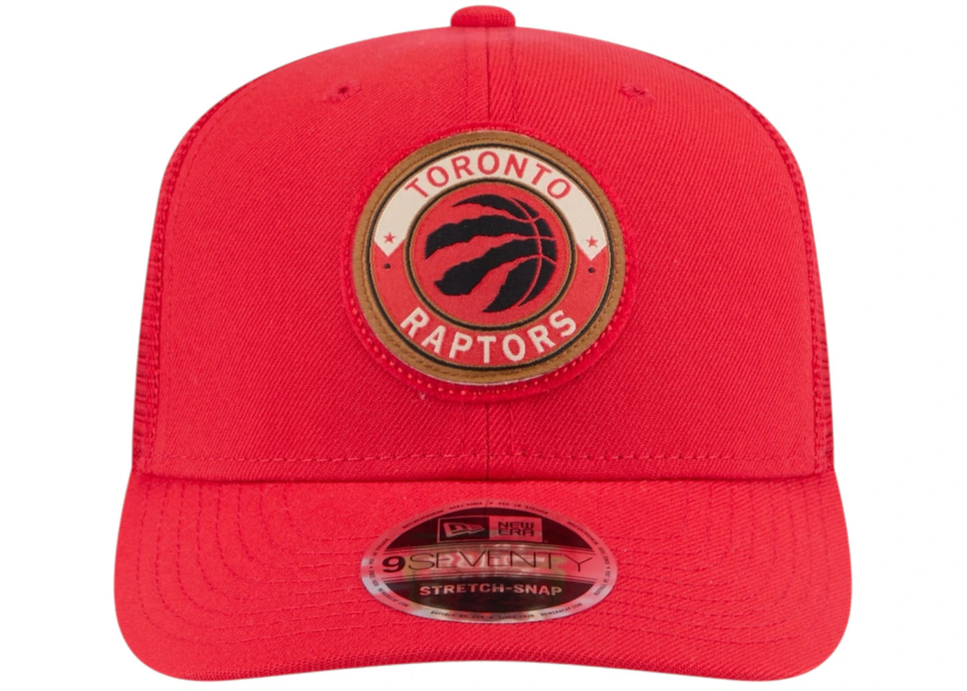NBA Toronto Raptors New Era Victory Grove Circle Patch 9Seventy Adjustable Hat Red