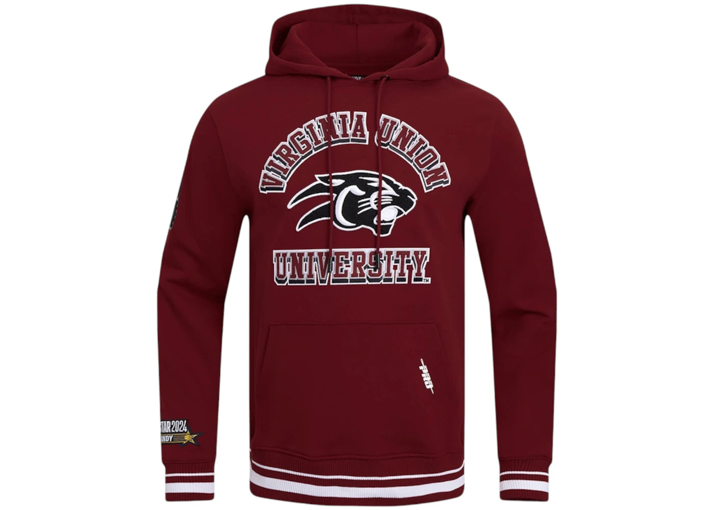 NBA Virginia Union University Pro Standard 2024 All-Star Game X HBCU Classic Chenille Fleece Pullover Hoodie Red