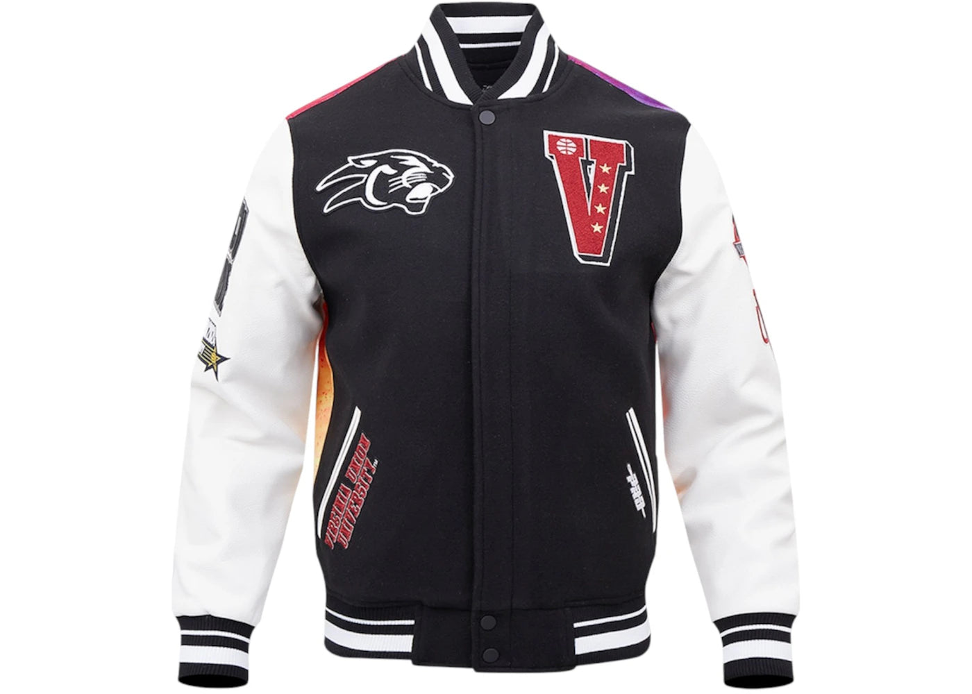 NBA Virginia Union University Pro Standard 2024 All-Star Game X HBCU Classic Varsity Full-Snap Jacket Black