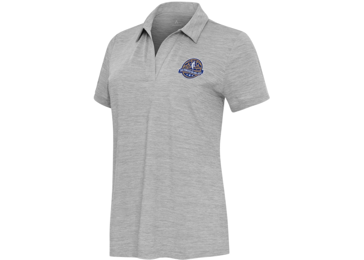 NBA Women's x Antigua Gray 2025 All-Star Game Layout V-Neck Polo Grey