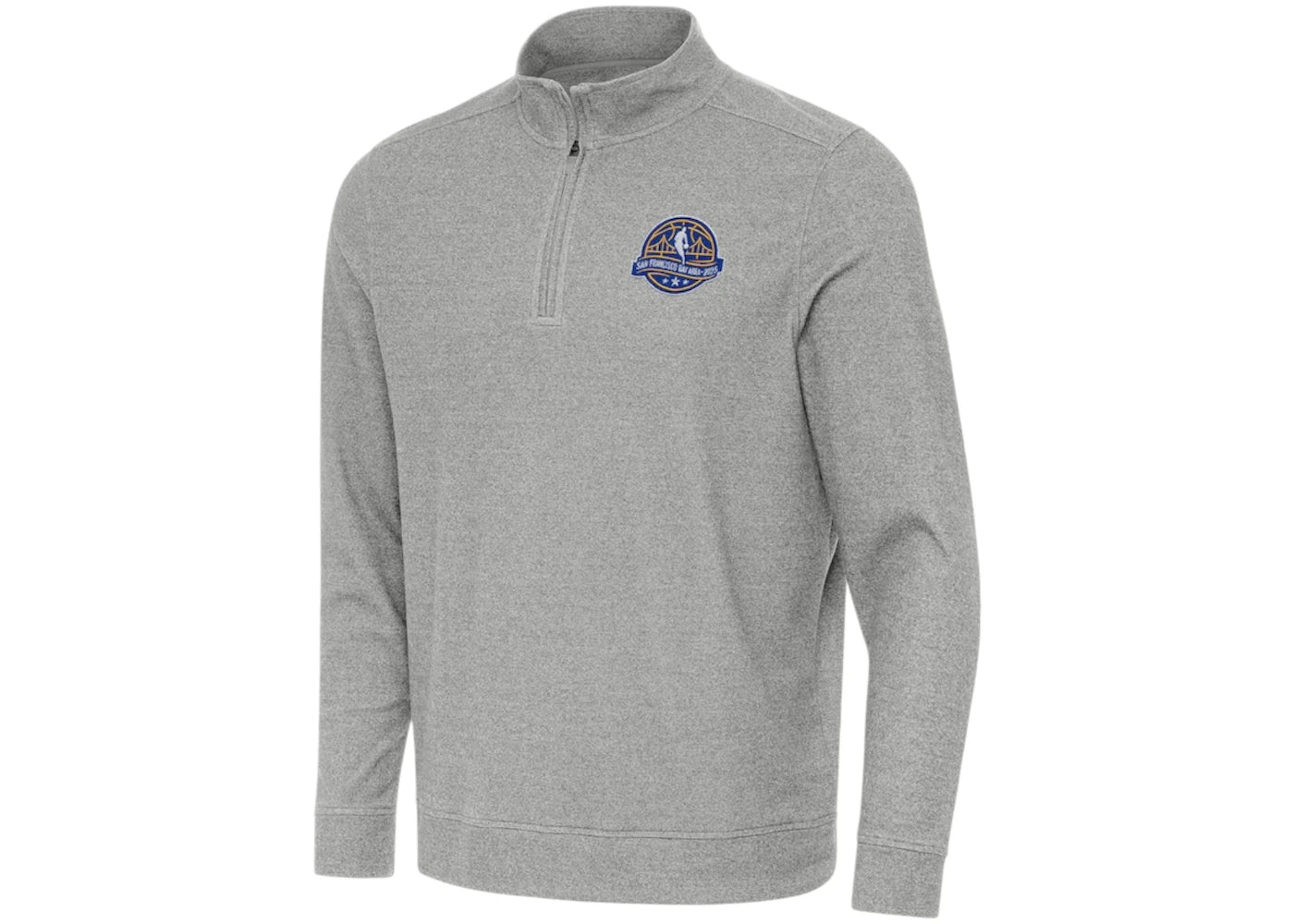 NBA x Antigua Gray 2025 All-Star Game Subtle Quarter-Zip Sweatshirt Grey