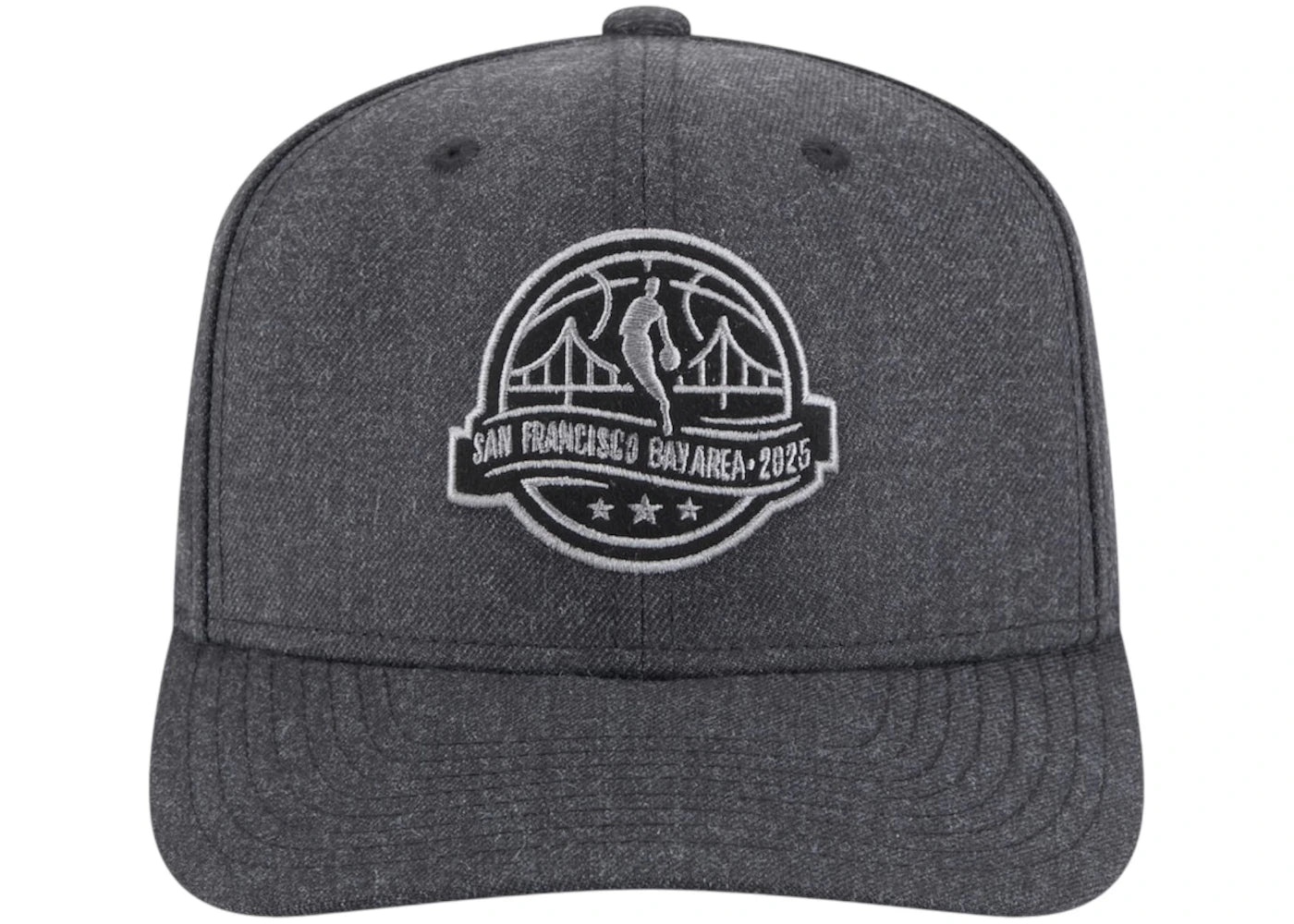 NBA x New Era 2025 All-Star Game Circle Logo Blackout 9Seventy Adjustable Hat Black
