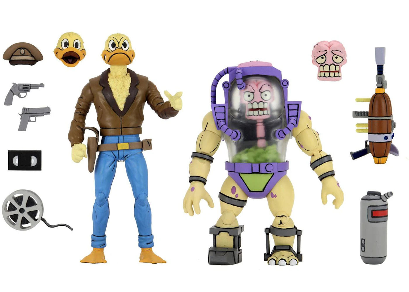 NECA Teenage Mutant Ninja Turtles Ace Duck and Mutagen Man (Cartoon) Action Figure