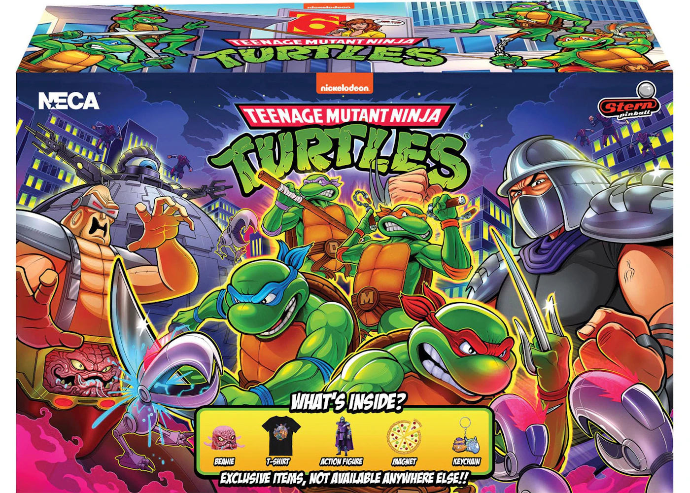 NECA Teenage Mutant Ninja Turtles Stern Pinball Crate (Cartoon) Action Figure