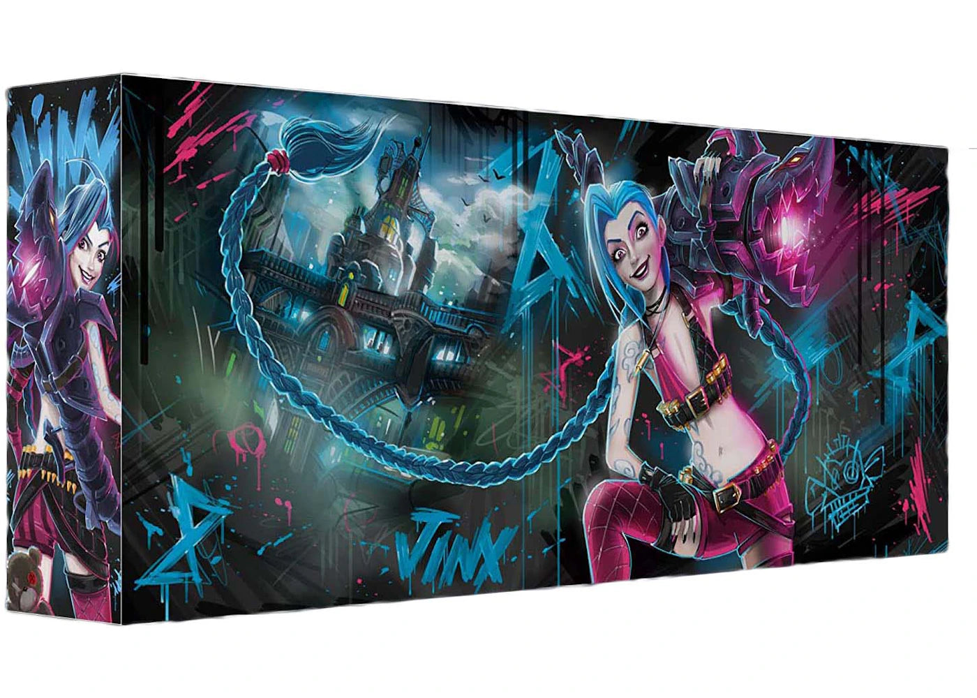 NERF Lmtd League of Legends Jinx Fishbones Dart Drum Dart Blaster