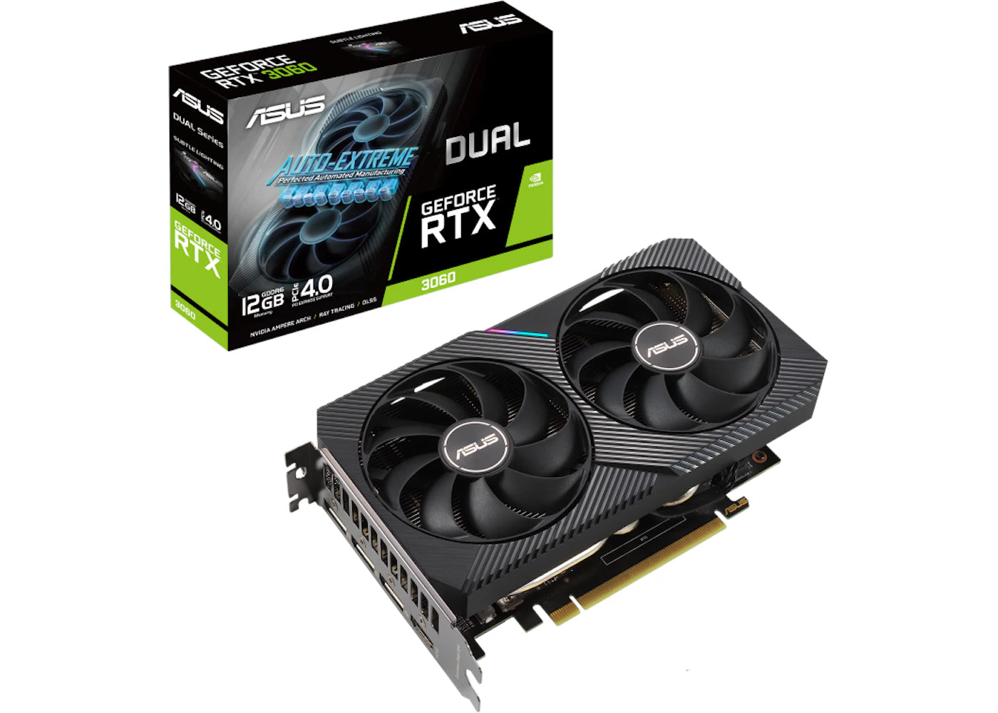 NVIDIA ASUS Dual GeForce RTX 3060 12GB Graphics Card (DUAL-RTX3060-12G)