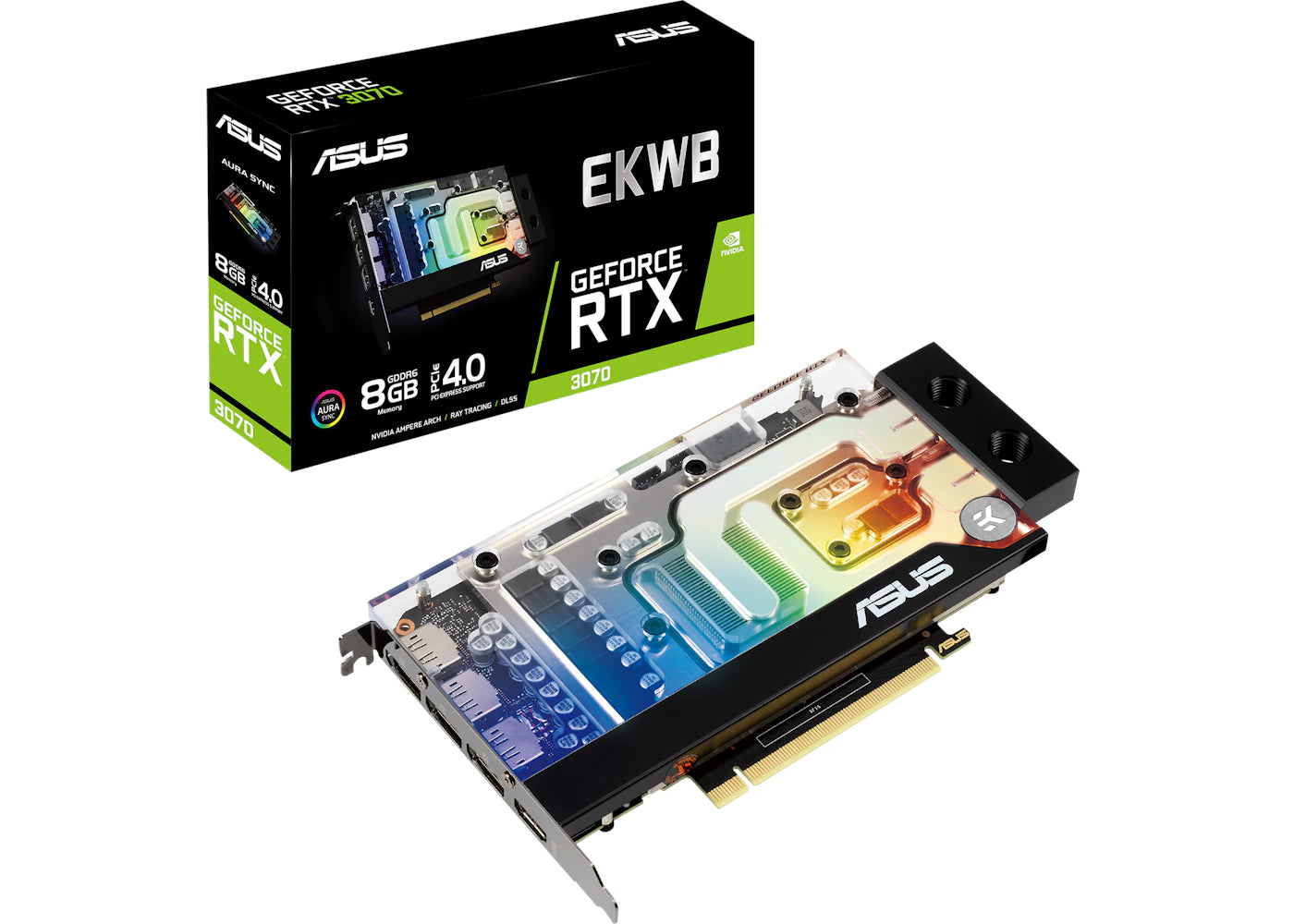 NVIDIA ASUS EKWB GeForce RTX 3070 8GB Graphics Card (RTX3070-8G-EK)