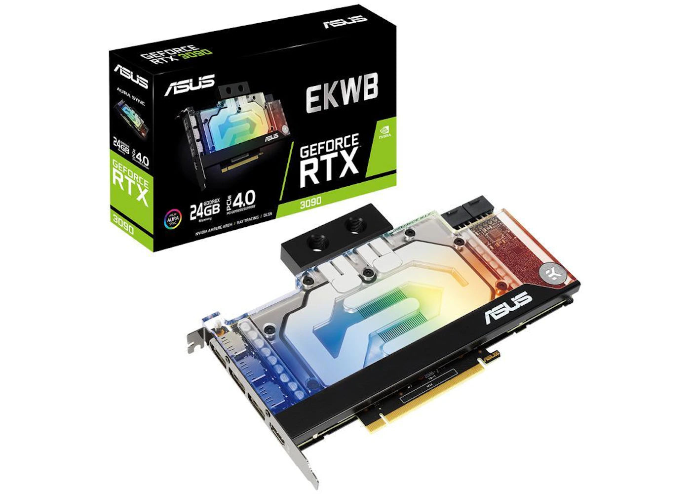 NVIDIA ASUS EKWB GeForce RTX 3090 24GB Graphics Card (RTX3090-24G-EK)