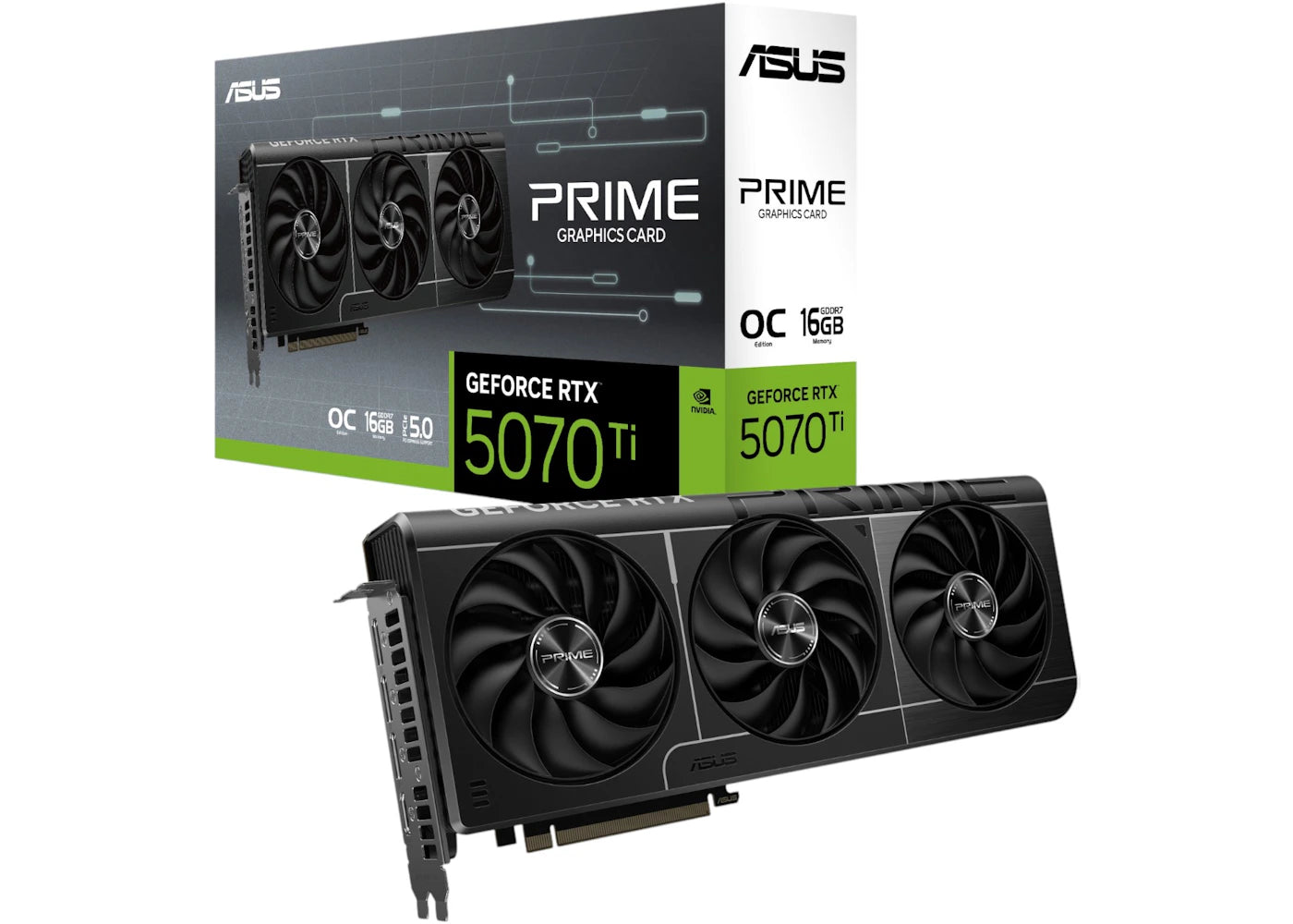 NVIDIA ASUS PRIME NVIDIA GeForce RTX 5070 Ti OC 16GB PRIME-RTX5070TI-O16G