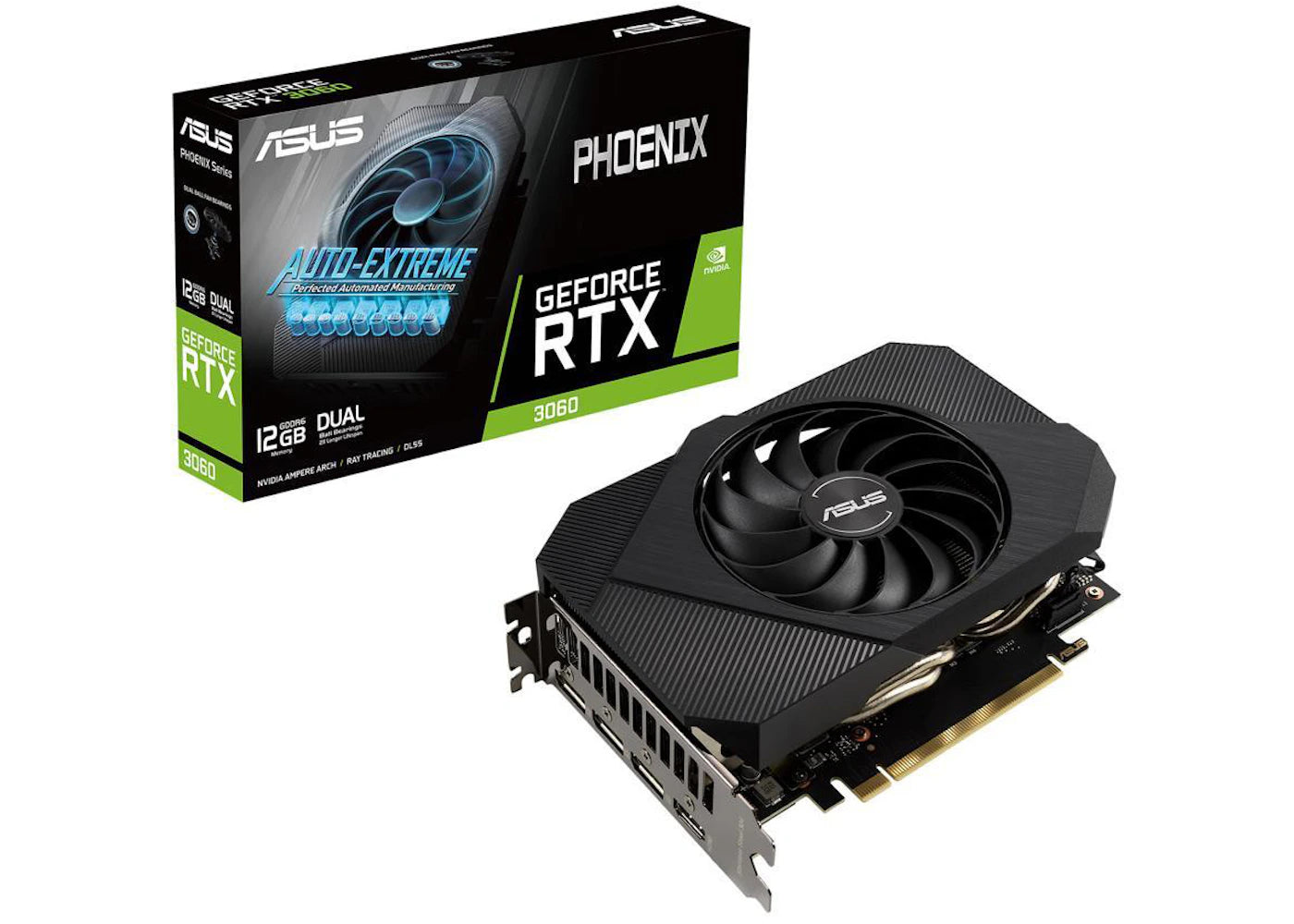 NVIDIA ASUS Phoenix GeForce RTX 3060 12G Graphics Card (PH-RTX3060-12G)