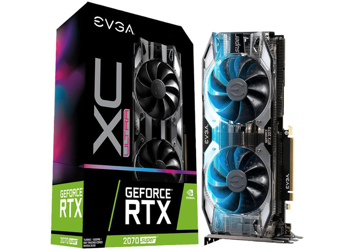NVIDIA EVGA GeForce RTX 2070 SUPER XC ULTRA GAMING 8G Graphics Card (08G-P4-3173-KR)