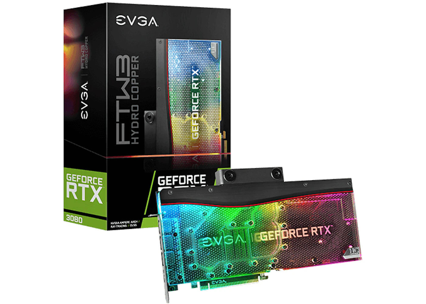 NVIDIA EVGA GeForce RTX 3080 FTW3 ULTRA HYDRO COPPER GAMING 10G Graphics Card (10G-P5-3899-KR)