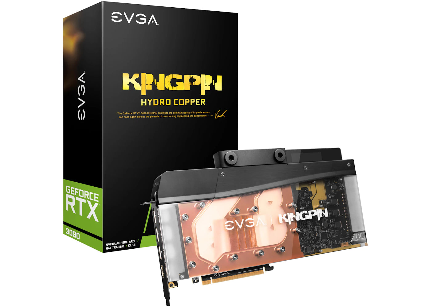 NVIDIA EVGA GeForce RTX 3090 KINGPIN HYDRO COPPER GAMING 24G Graphics Card (24G-P5-3999-KR)