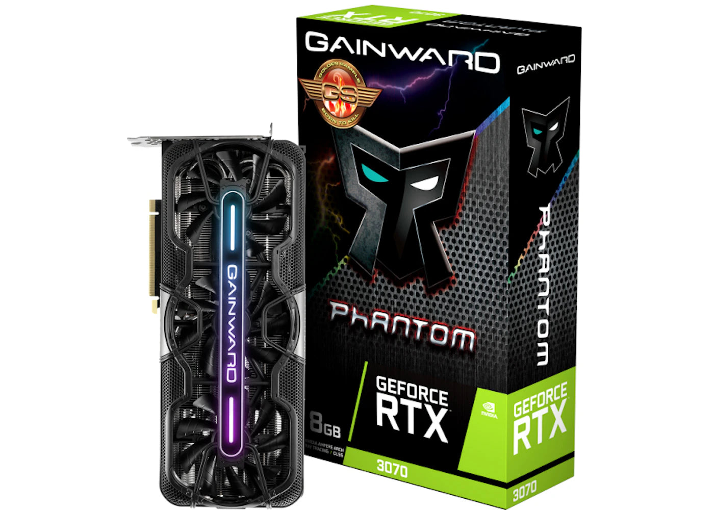 NVIDIA GAINWARD Phantom GeForce RTX 3070 8G Graphics Card (NE63070T19P2-1040P)