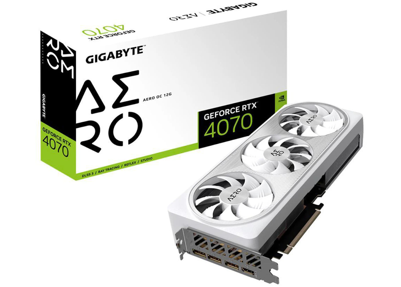 NVIDIA GIGABYTE AERO GeForce RTX 4070 12GB Graphics Card GV-N4070AERO OC-12GD