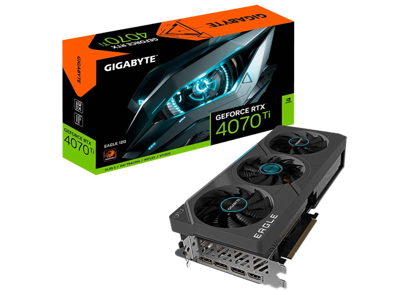 NVIDIA GIGABYTE GeForce RTX 4070 Ti EAGLE 12G OC Graphics Card GV-N407TEAGLE OC-12GD