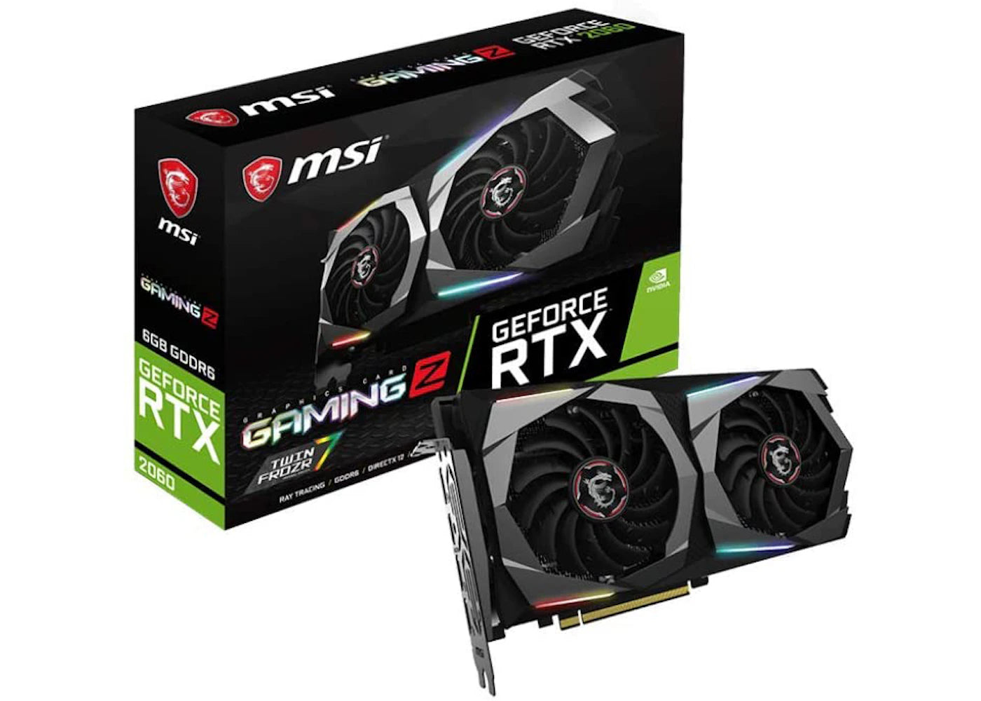 NVIDIA MSI GeForce RTX 2060 GAMING Z 6G Graphic Card (RTX 2060 GAMING Z 6G)
