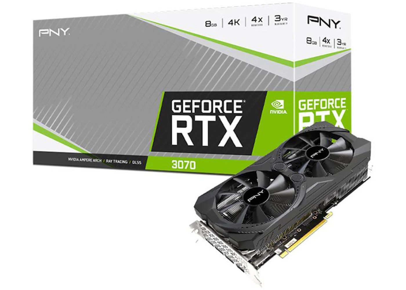 NVIDIA PNY GeForce RTX 3070 Uprising 8G Graphics Card (VCG30708DFMPB)