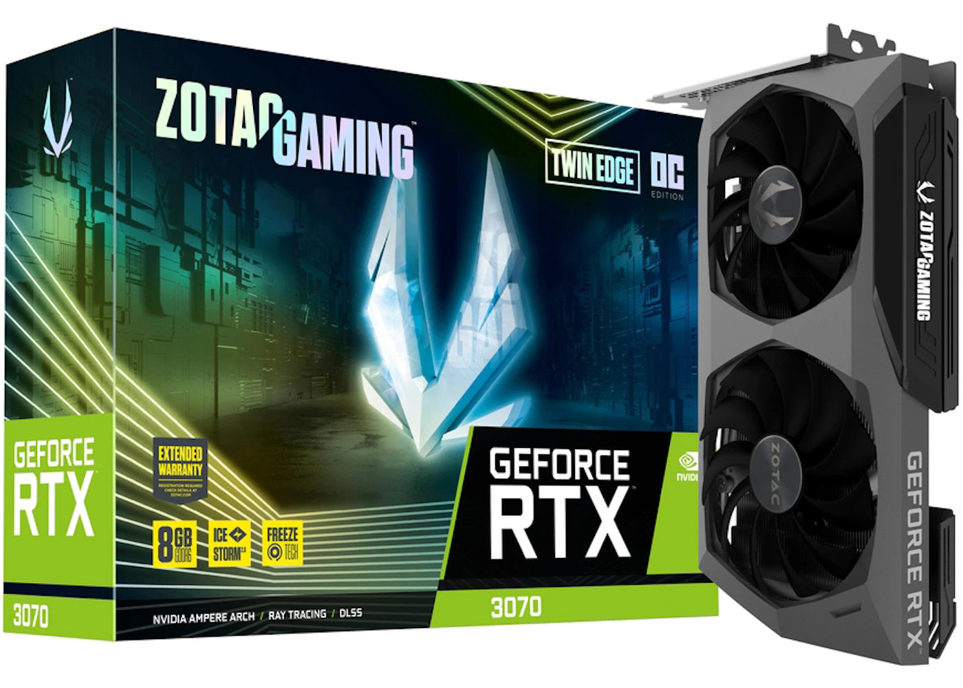 NVIDIA ZOTAC GAMING GeForce RTX 3070 Twin Edge OC (ZT-A30700H-10P)