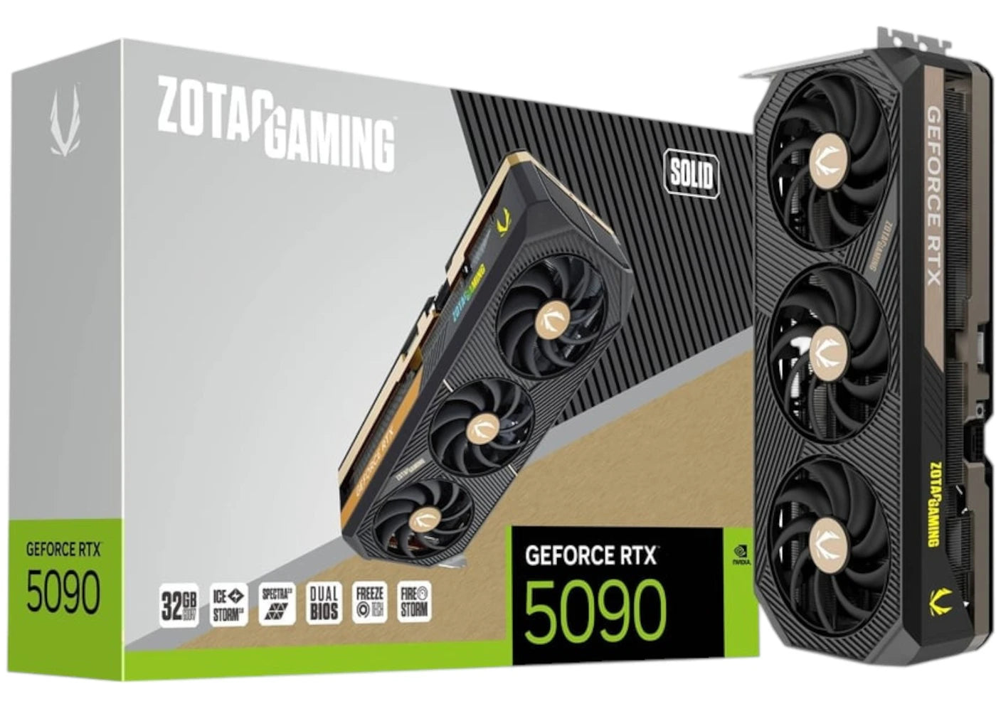 NVIDIA ZOTAC GAMING GeForce RTX 5090 SOLID Graphics Card ZT-B50900D-10P