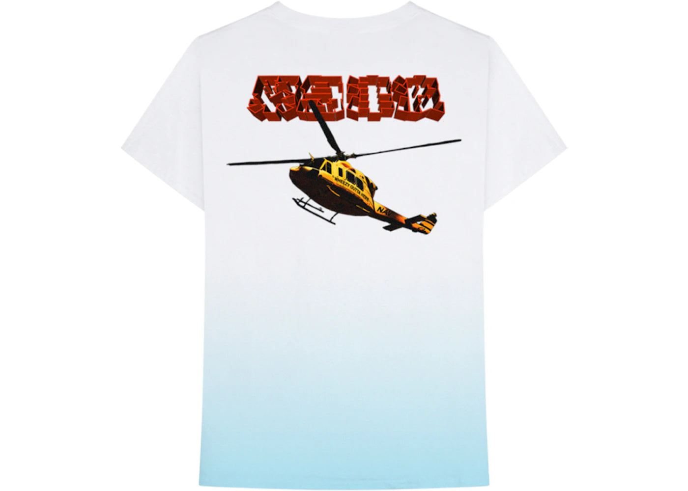 Nav Air Rescue Gradient Wash Tee White