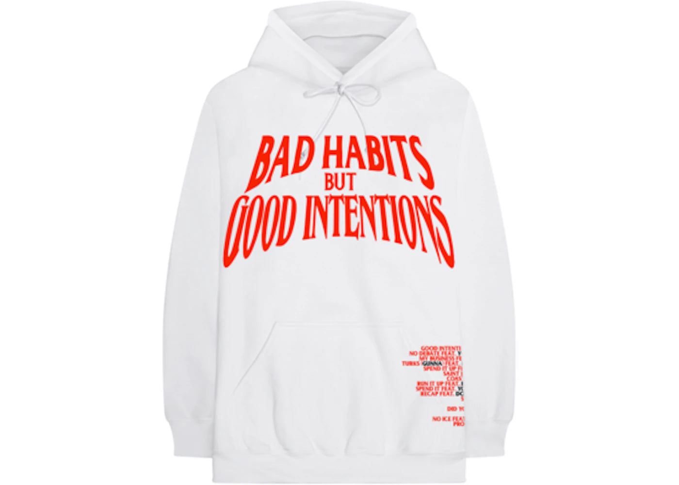 Nav x Vlone Bad Habits Hoodie White