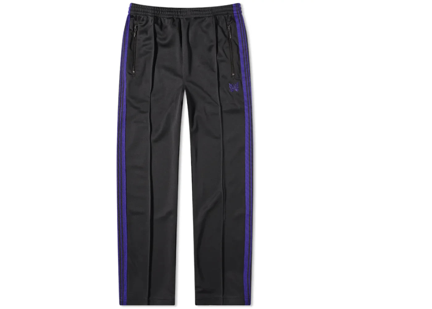 Needles Narrow Track Pant Charcoal/Purple