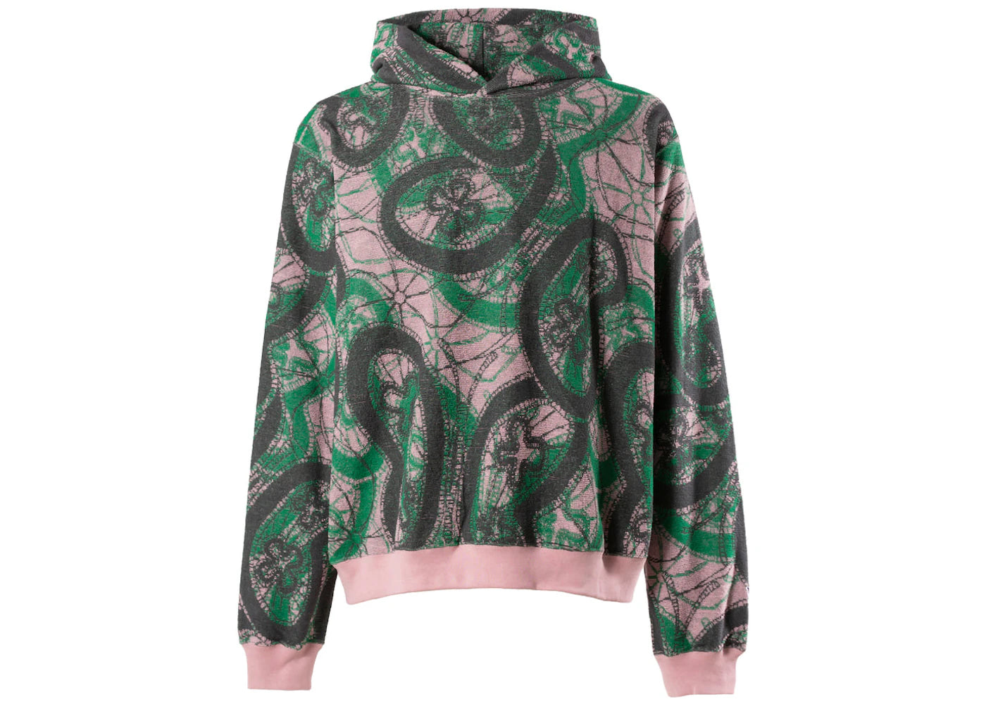 Needles Papillon Pile JQ Classic Hoodie Pink Green