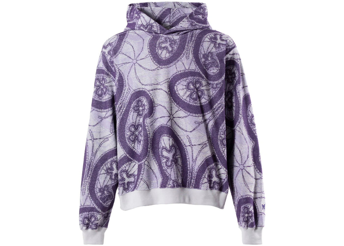 Needles Papillon Pile JQ Classic Hoodie White Purple