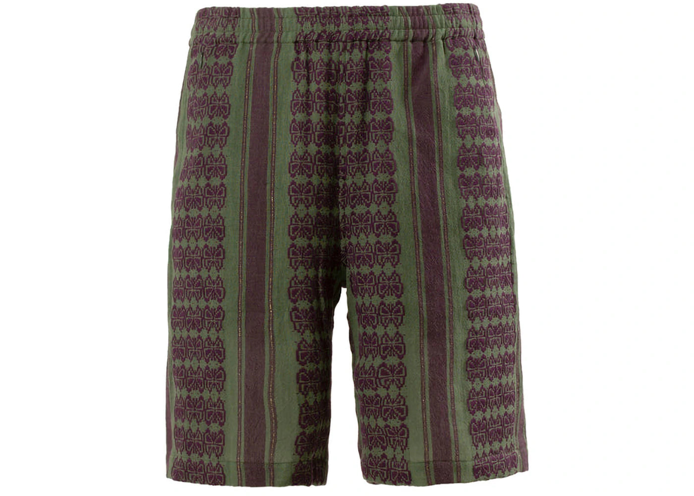 Needles Papillon Stripe Dobby JQ Basketball Shorts Green