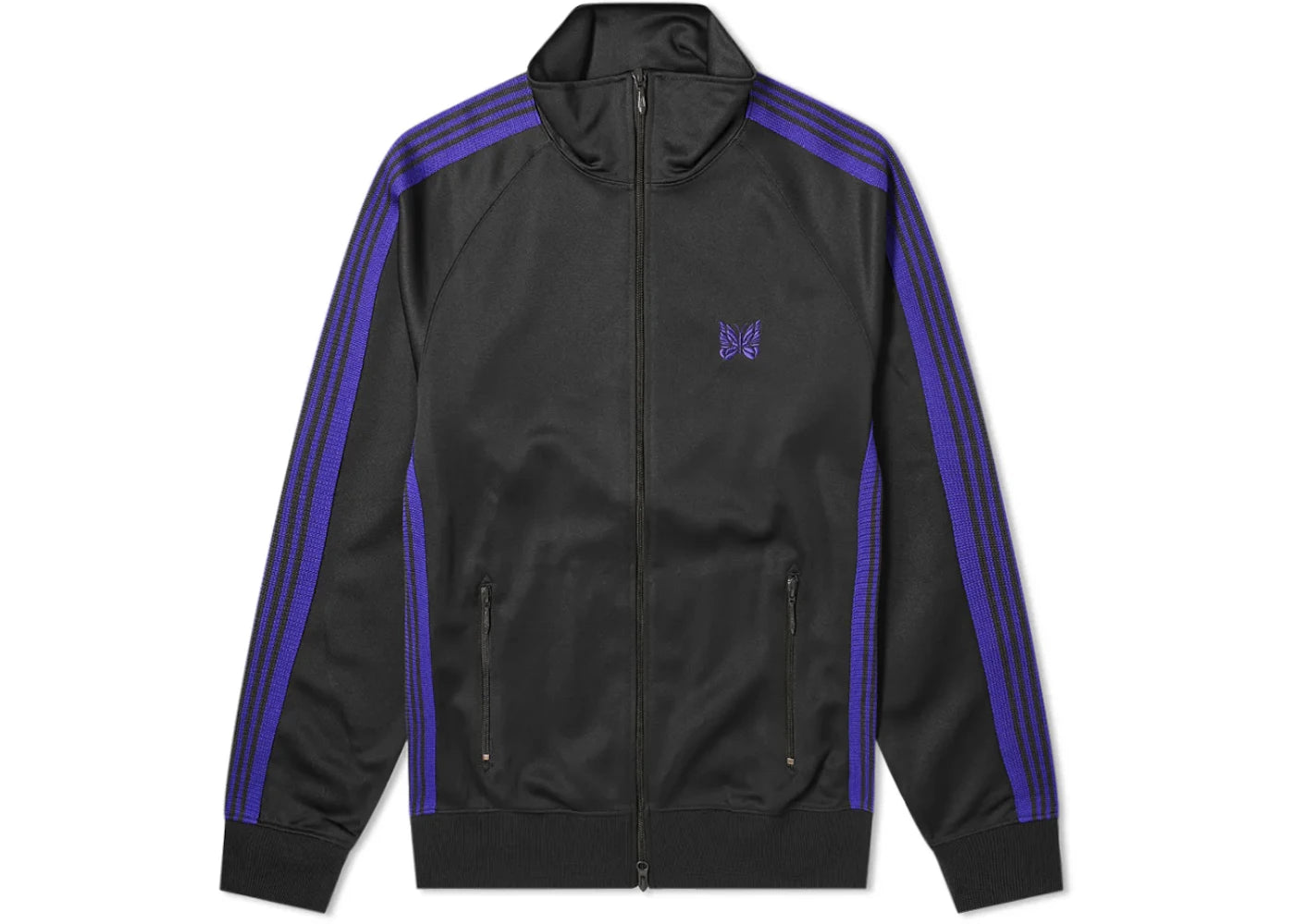 Needles Track Jacket Charcoal/Purple