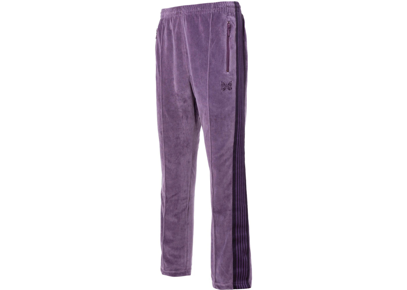 Needles Velour Narrow Track Pants Purple