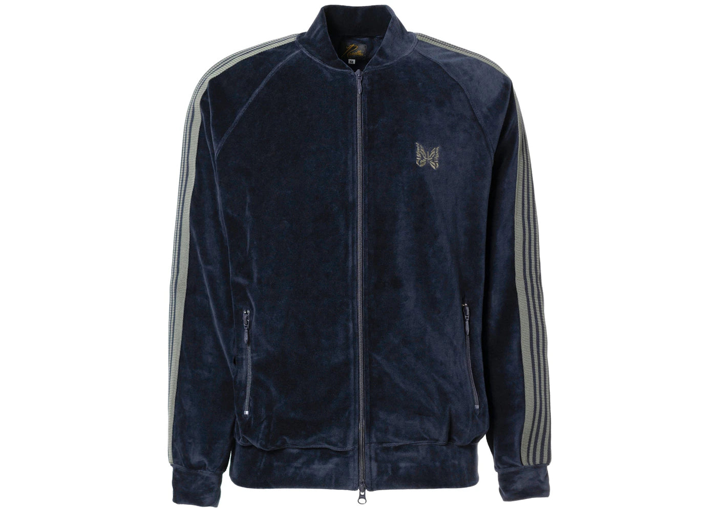 Needles Velour Track Jacket Navy