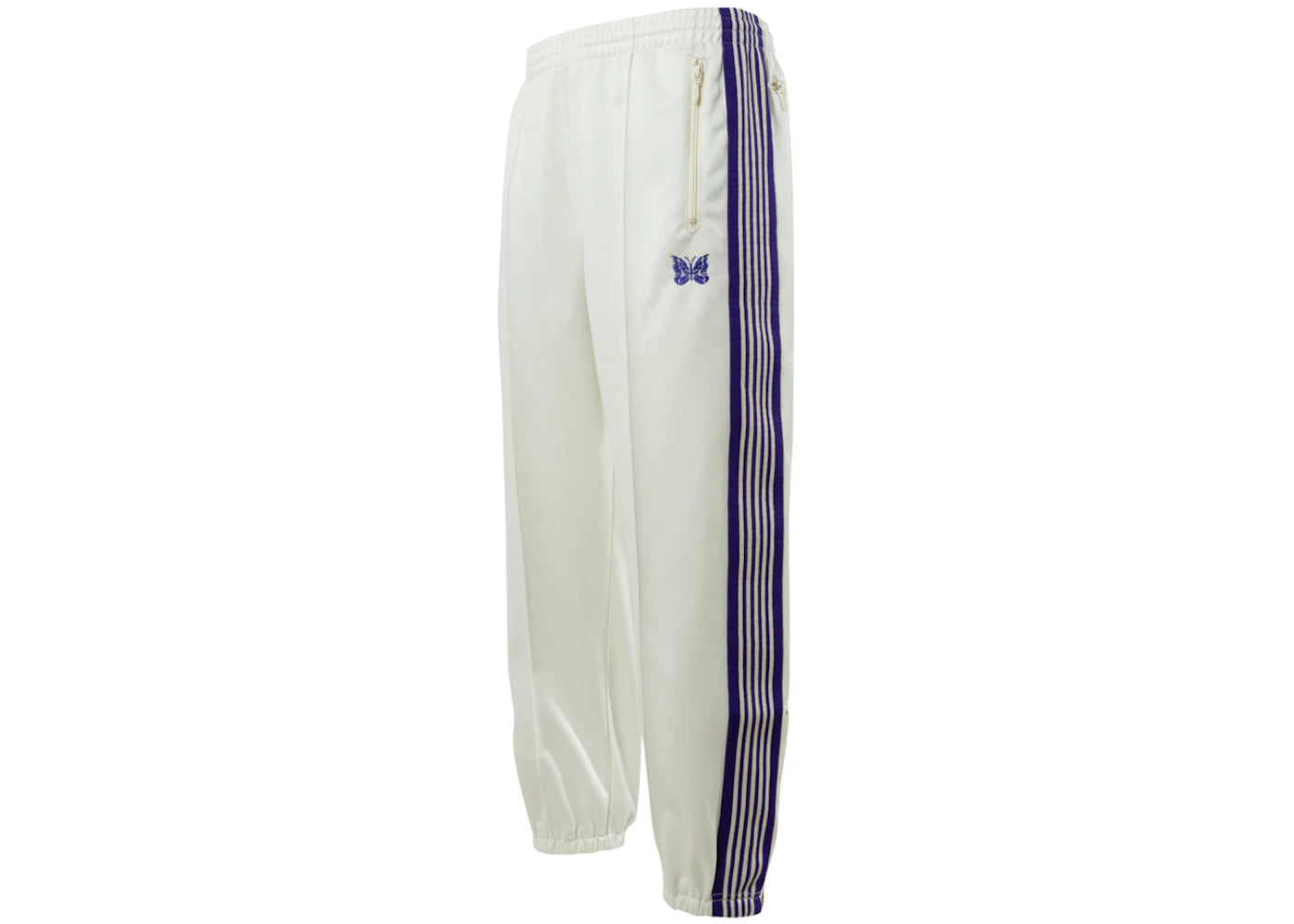 Needles Zipped Track Pants Ice White