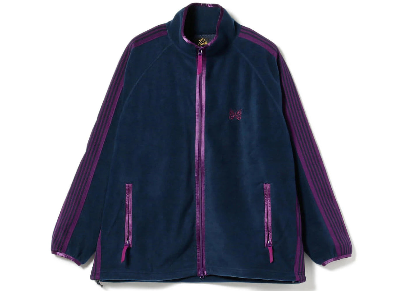 Needles x Beams Fleece Track Jacket Navy Purple