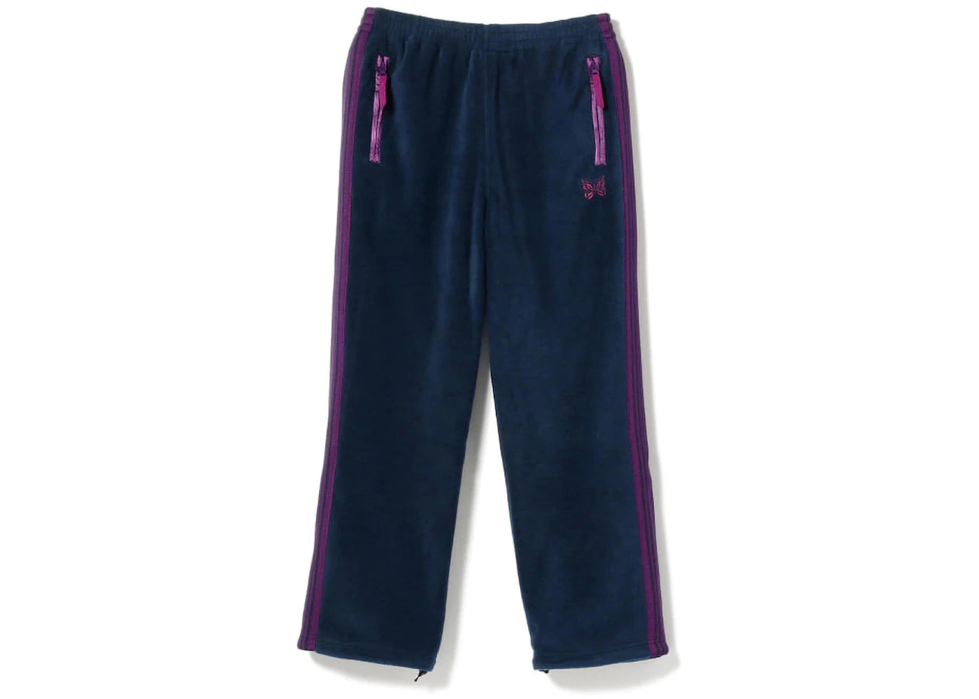 Needles x Beams Fleece Track Pants Navy Purple