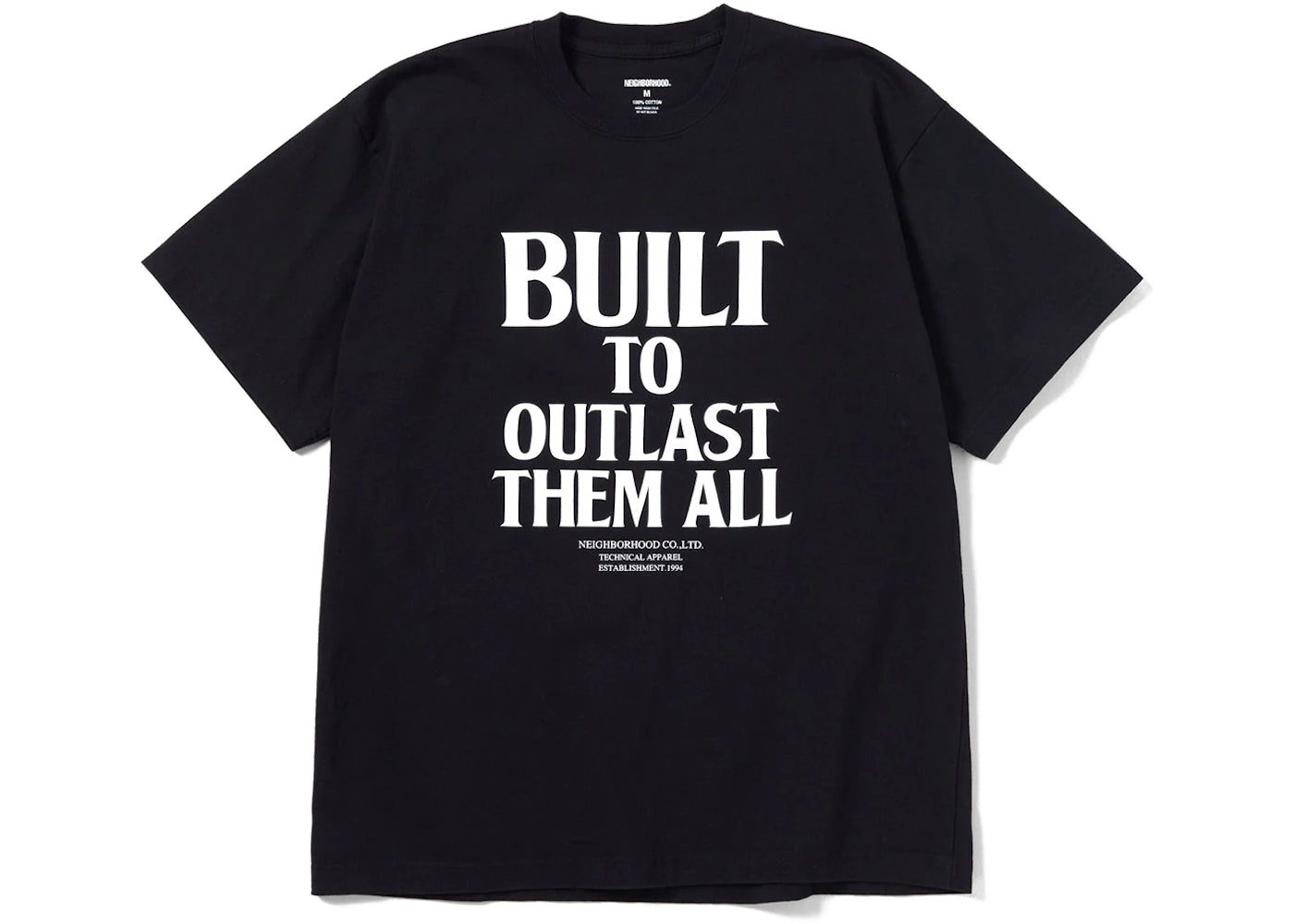 Neighborhood Built to Outlast Time All Tee Black