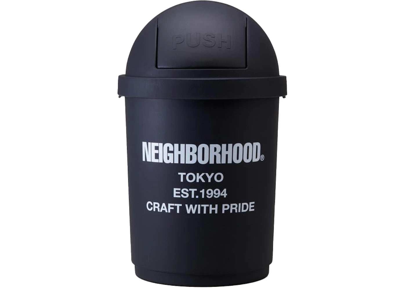 Neighborhood CI/P Trash Can Black