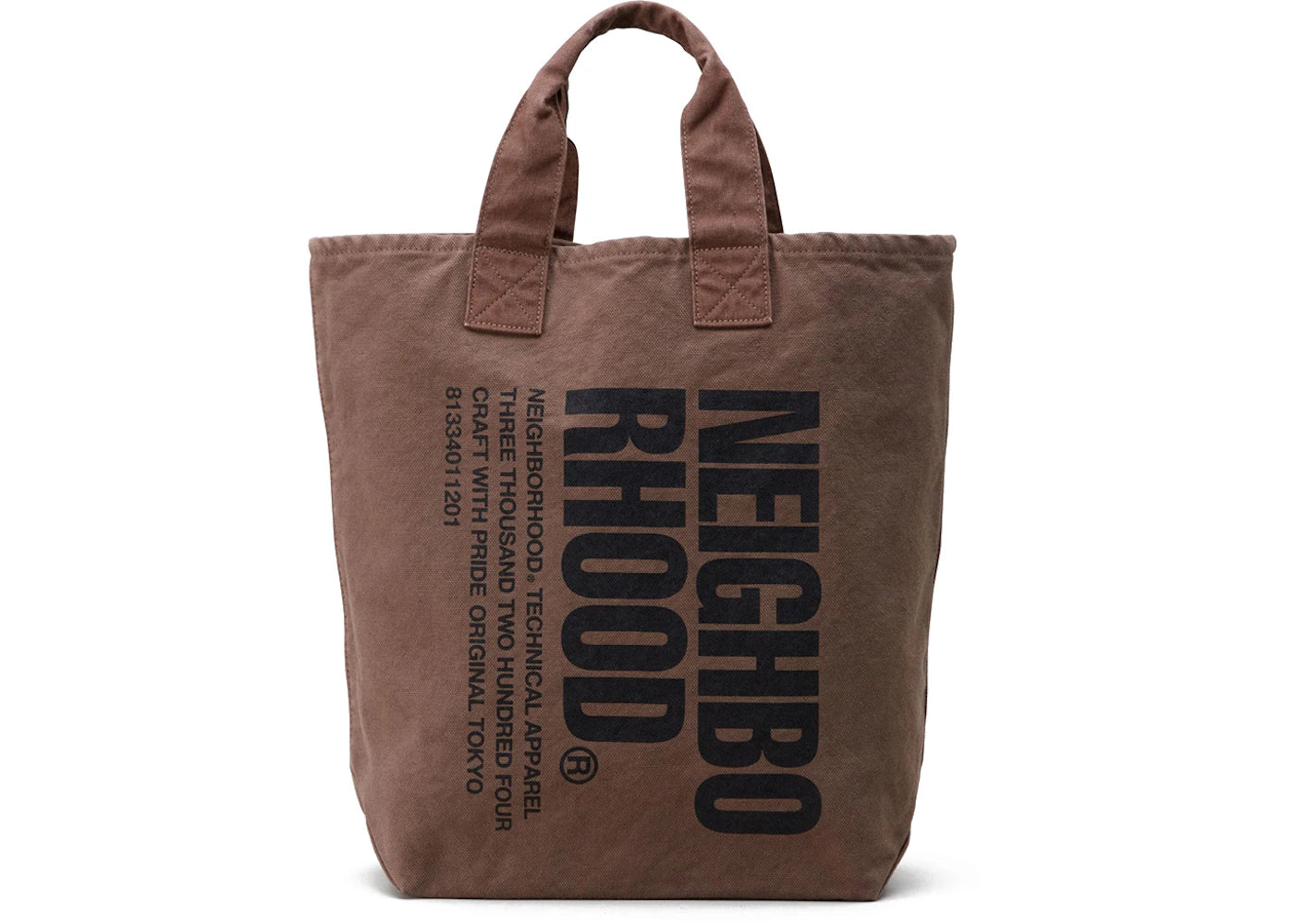 Neighborhood Garment Dye Tote Bag Brown