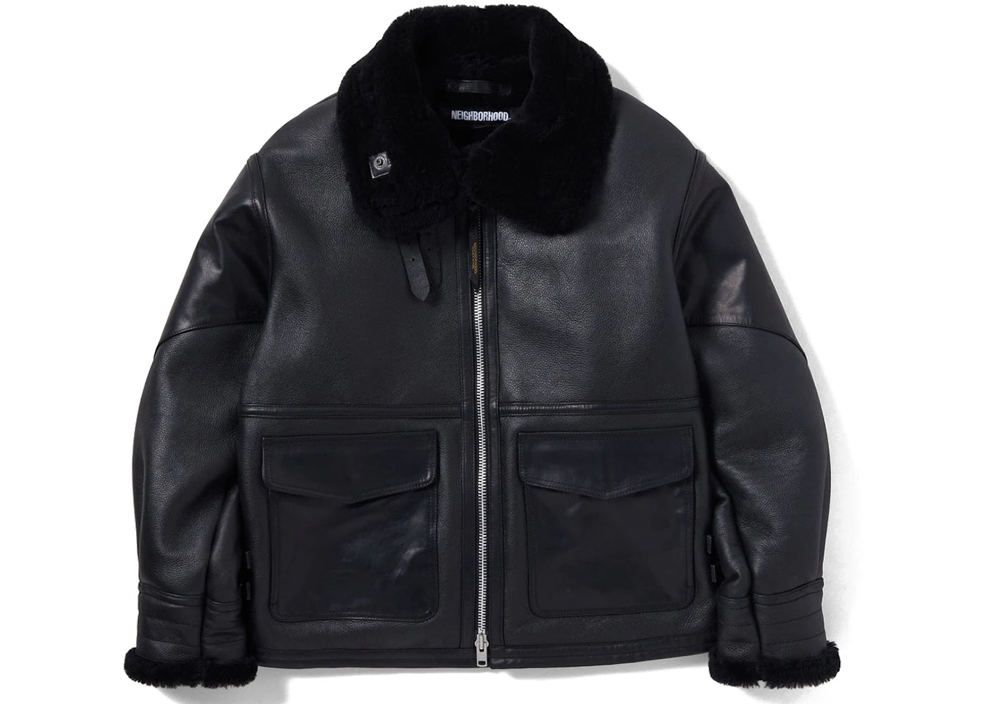 Neighborhood Mouton B-3 Jacket Black Black