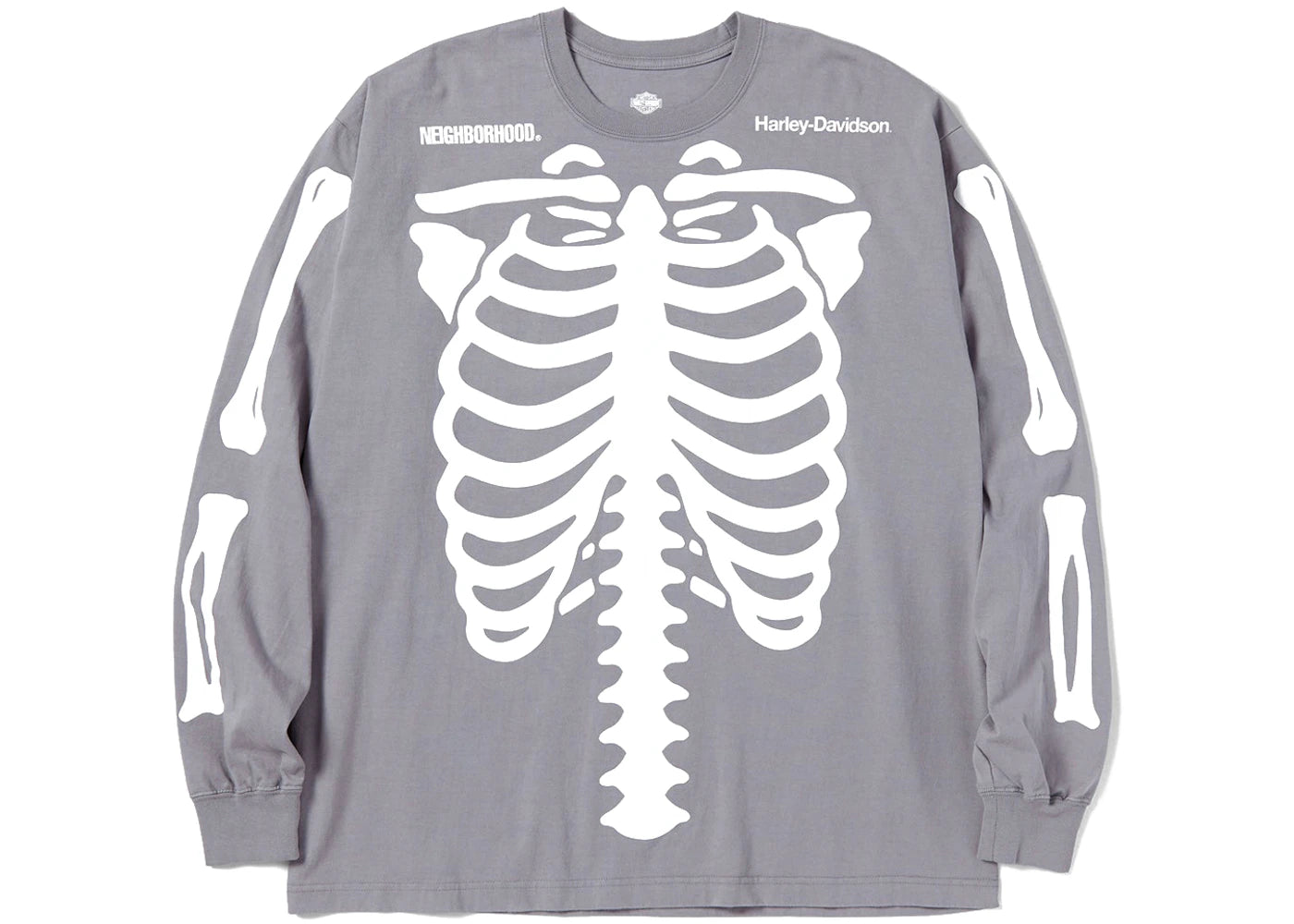 Neighborhood x Harley Davidson L/S Crewneck Grey