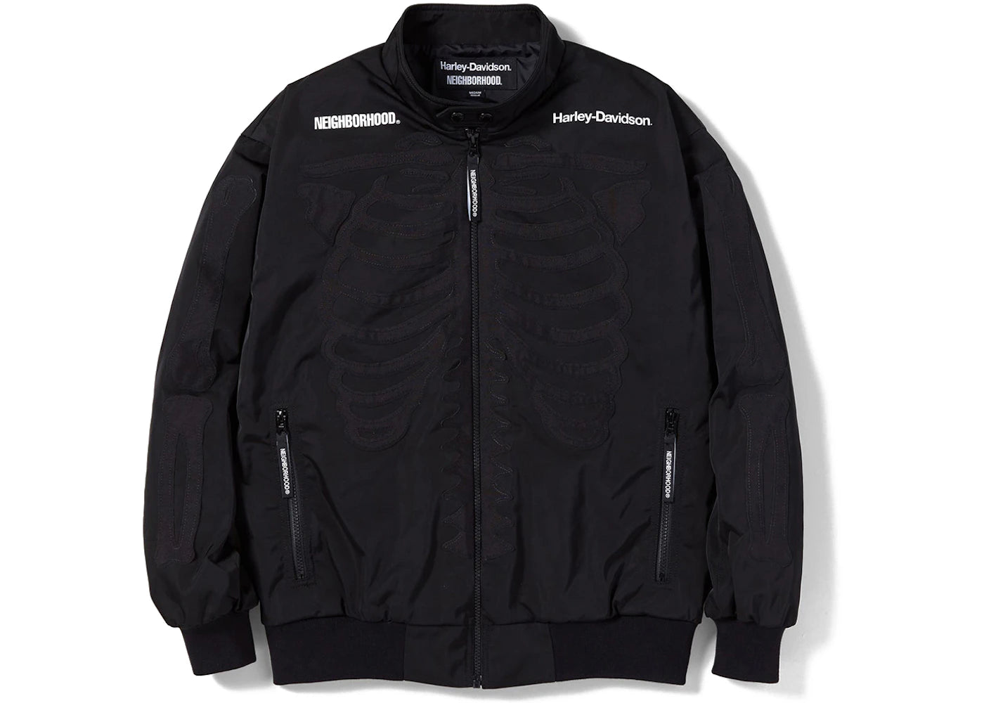 Neighborhood x Harley Davidson Racing Jacket Black Black