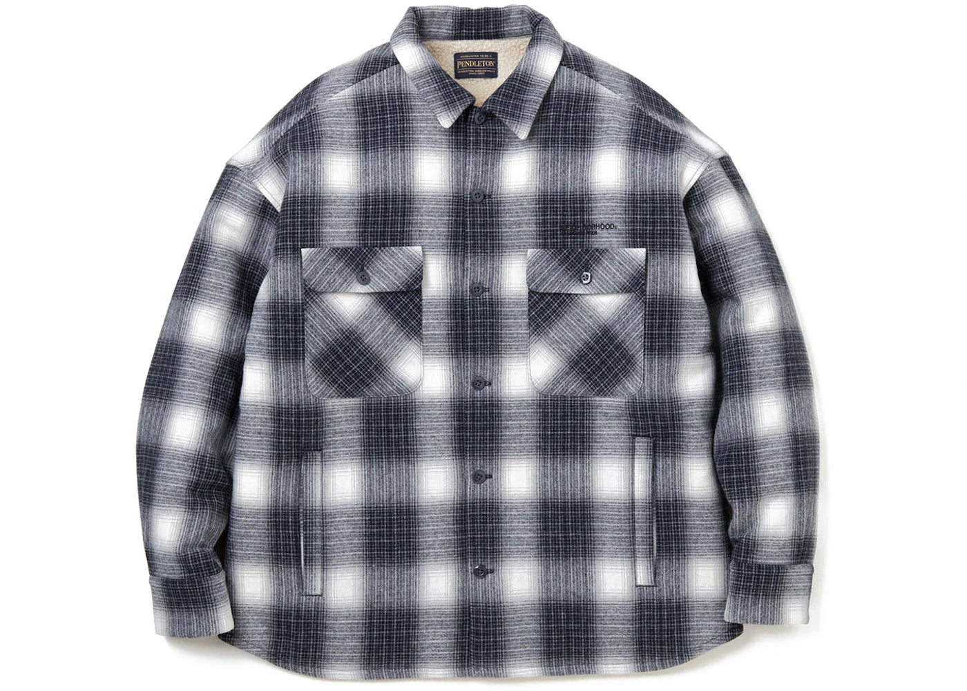 Neighborhood x Pendleton Check Boa Jacket Black